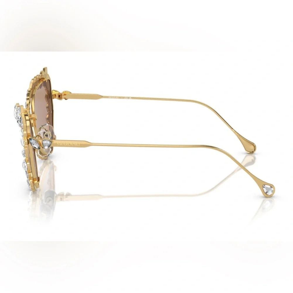 Swarovski Gold Crystal Sunglasses - Picture 2 of 7